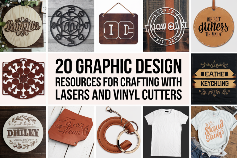 20 Graphic Design Resources for Crafting with Lasers and Vinyl Cutters