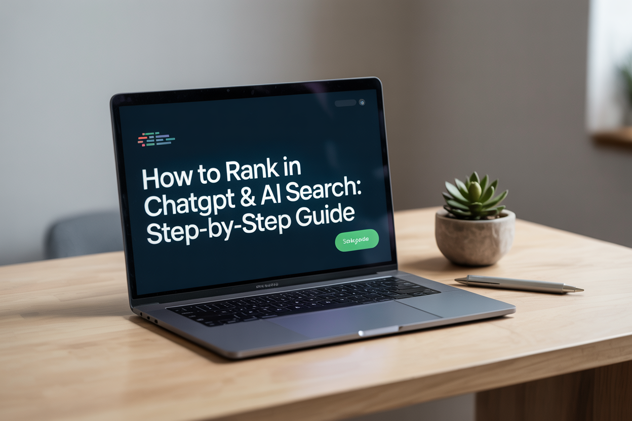 How to Rank in ChatGPT AI Search Step-by-Step Guide
